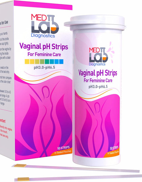 Load image into Gallery viewer, Vaginal ph Test Strips for Women(50 cnt). BV Bacterial Vaginosis and Yeast Infection Test Strips
