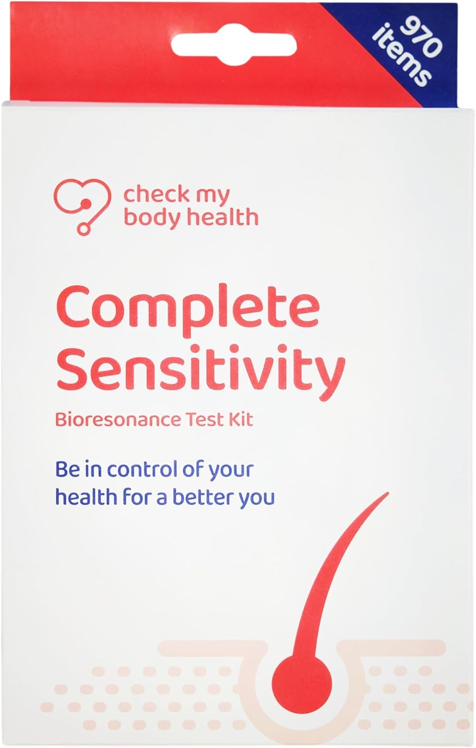 Complete Food Sensitivity Test | Check for 970 Different Intolerances | Easy to Use Home Hair Strand Testing Kit