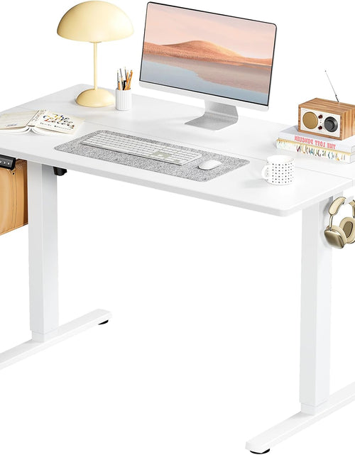 Load image into Gallery viewer, Standing Desk, Adjustable Height Electric Sit Stand Up Down Computer Table, 40x24 Inch, White
