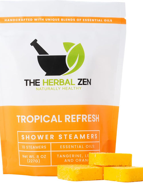 Load image into Gallery viewer, Tropical Refresh Shower Steamers Aromatherapy with Citrus Essential Oils, Shower Tablet
