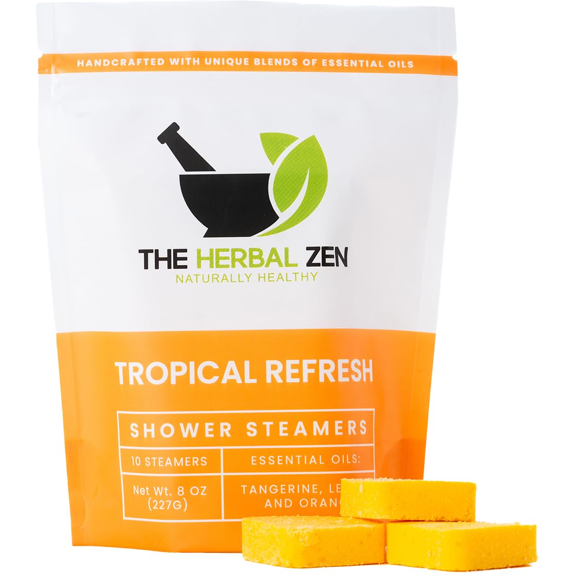 Tropical Refresh Shower Steamers Aromatherapy with Citrus Essential Oils, Shower Tablet