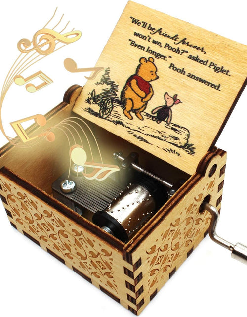 Load image into Gallery viewer, Wooden Music Box - The Pooh Saying Music Box - 1 Set
