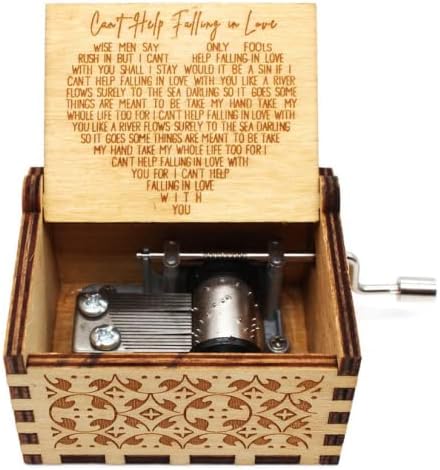 Load image into Gallery viewer, Wooden Music Boxes, Can’t Help Falling in Love Music Box
