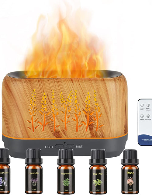 Load image into Gallery viewer, Ultrasonic Flame Oil Diffuser, Aromatherapy Diffuser for Essential Oils Large Room
