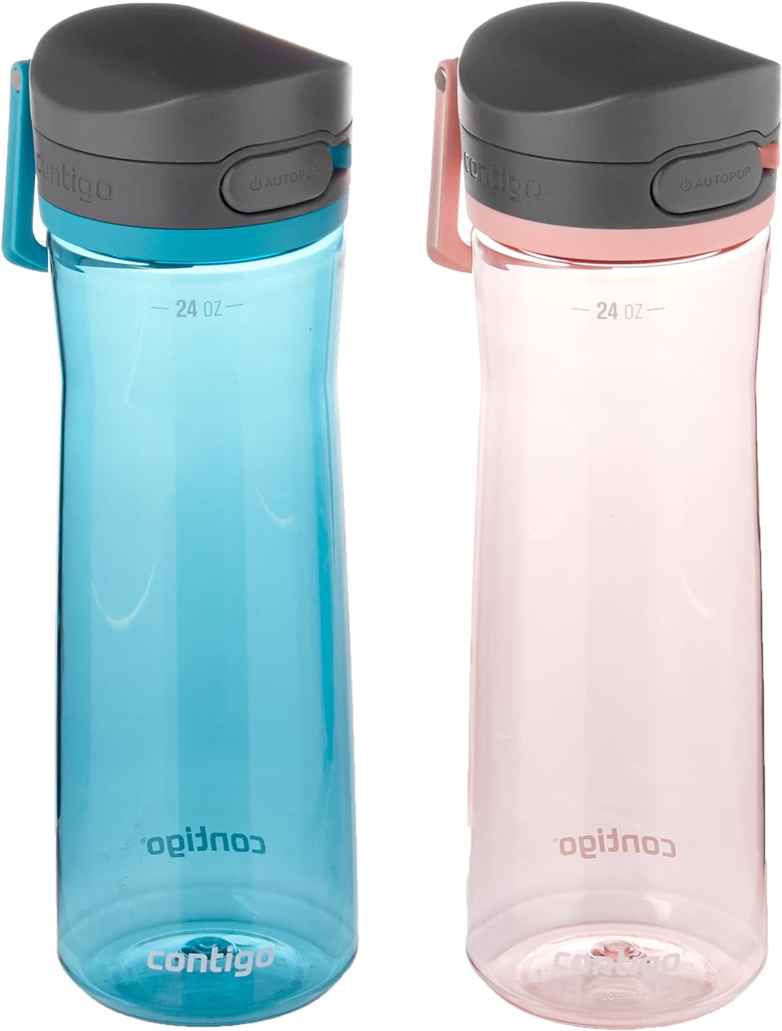 2.0 BPA-Free Plastic Water Bottle with Leak-Proof Lid, 2 Pack