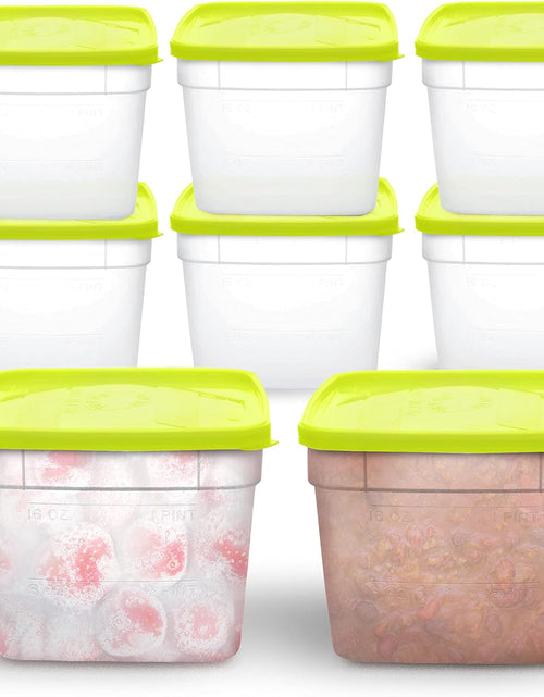 Load image into Gallery viewer, 1.5 Pint Freezer Food Storage Containers with Lids for Food Storage, 3 Cups, 8 Pack
