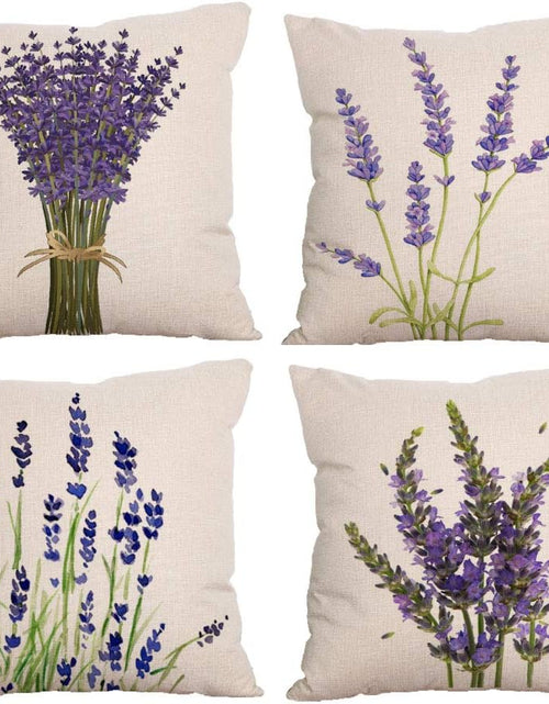 Load image into Gallery viewer, 4 Packs Outdoor Decorative Throw Pillow Cover 18x18 Inch
