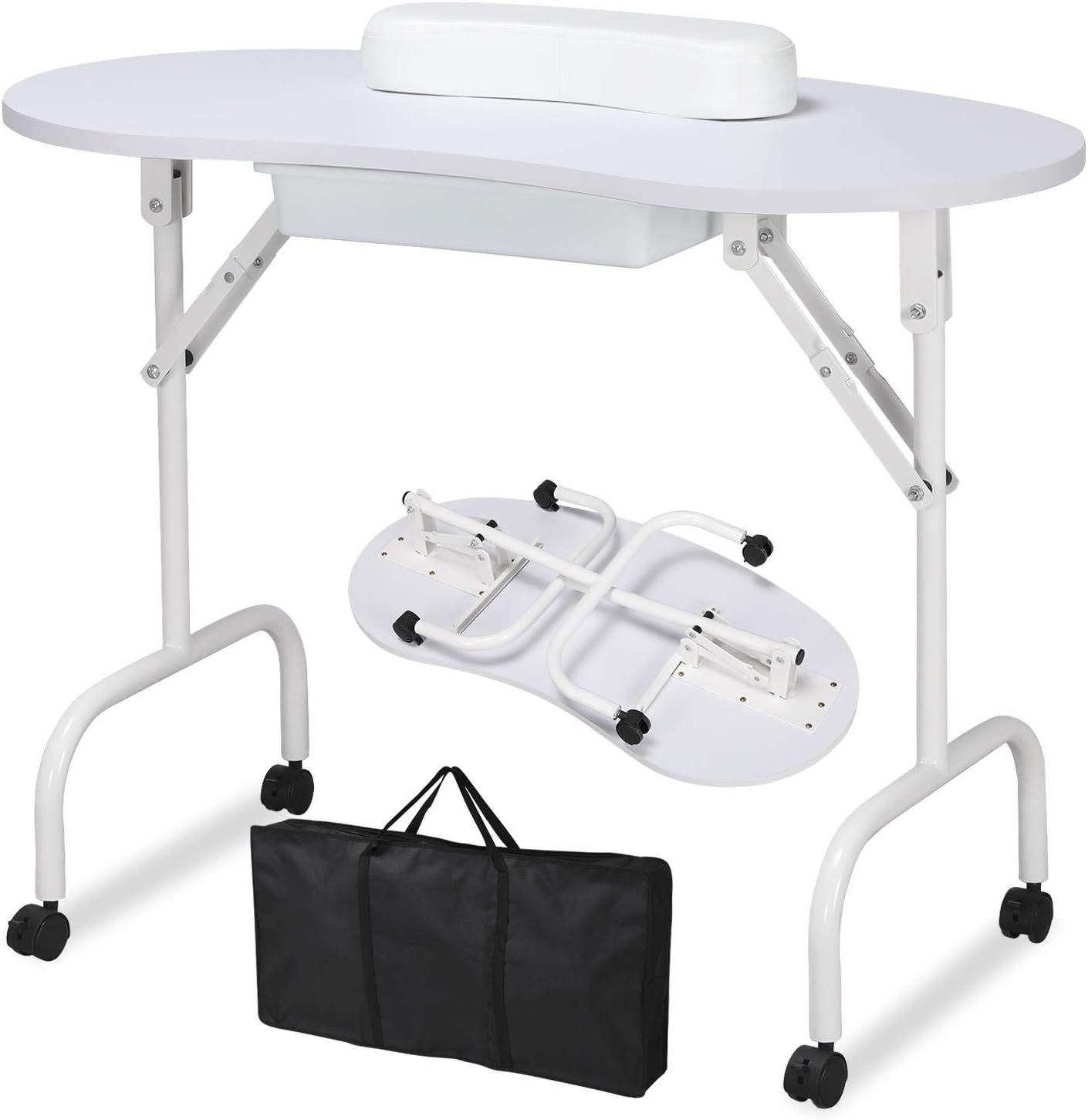 Manicure Nail Table Station - Foldable