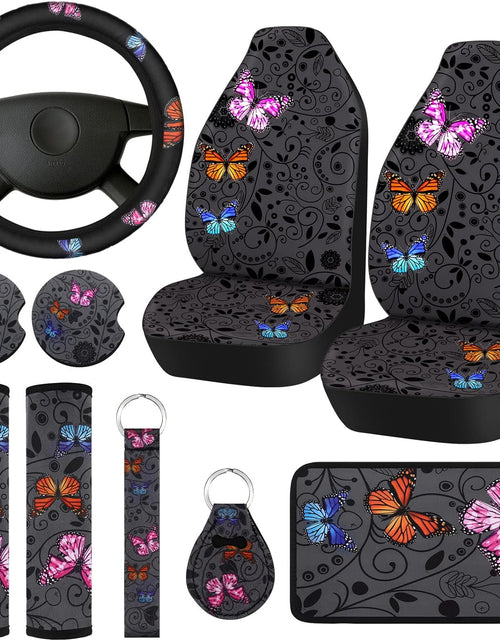 Load image into Gallery viewer, 10 PCS Car Seat Covers for Women Butterfly Car Accessories Women Universal Car Seat Covers
