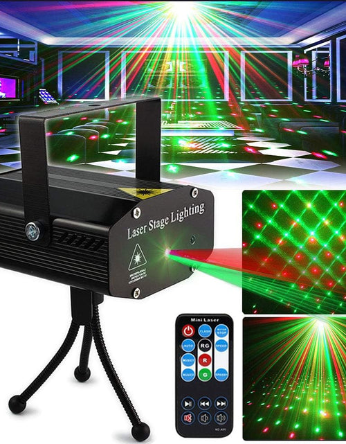 Load image into Gallery viewer, Party Lights | Disco DJ Lights Rave Stage Lighting Projector Effect Sound Activated Flash Strobe
