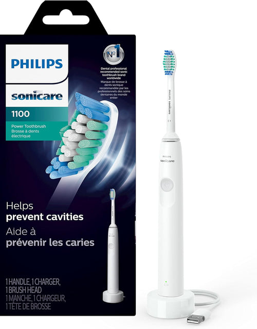 Load image into Gallery viewer, 1100 Power Toothbrush, Rechargeable Electric Toothbrush, White Grey
