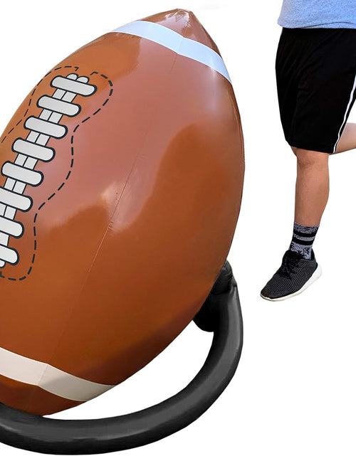 Load image into Gallery viewer, Island Genius Giant Inflatable Football &amp; Tee, Football Party Decorations
