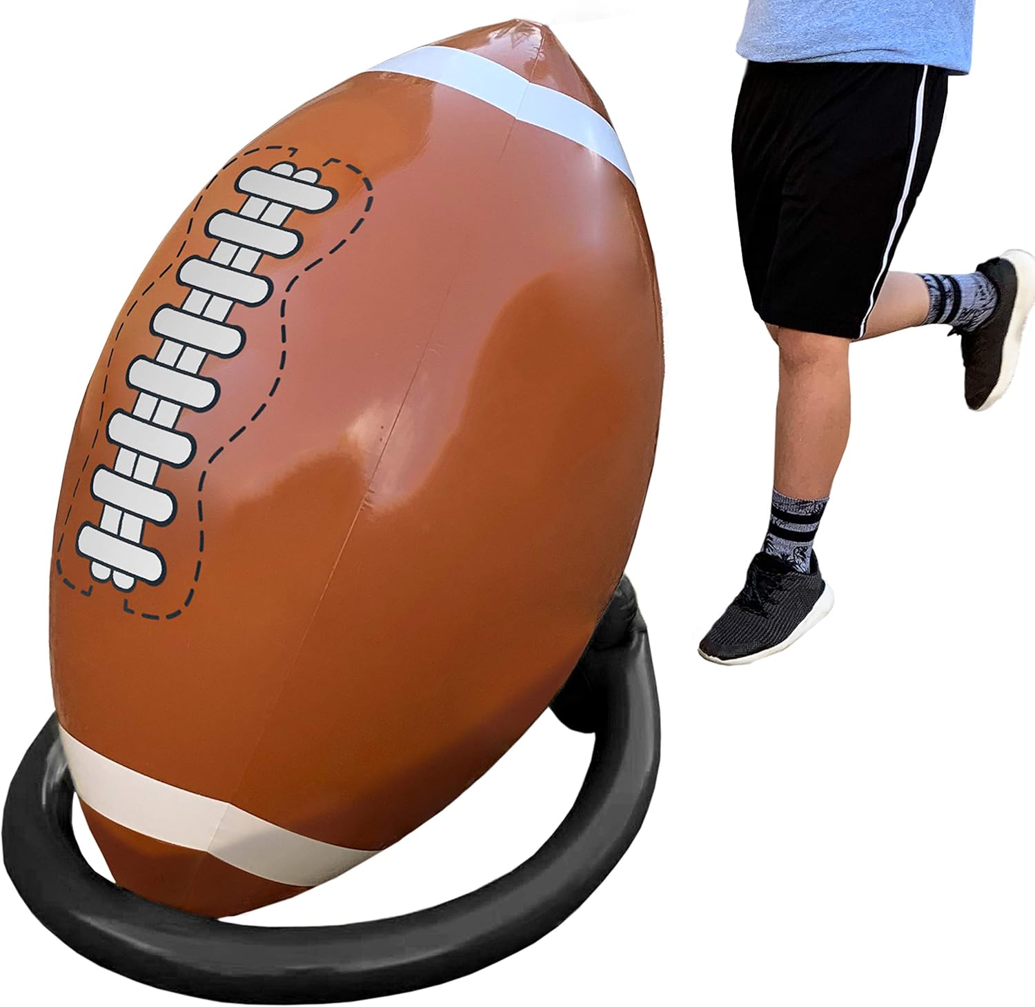 Island Genius Giant Inflatable Football & Tee, Football Party Decorations