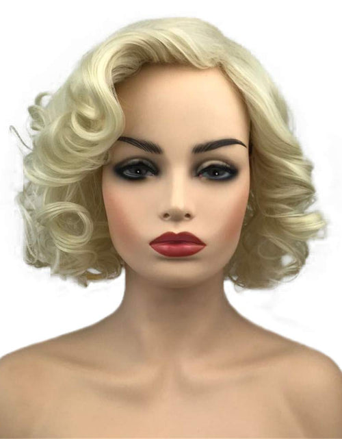 Load image into Gallery viewer, Women Short Curly Wig Synthetic Hair Cosplay Costume
