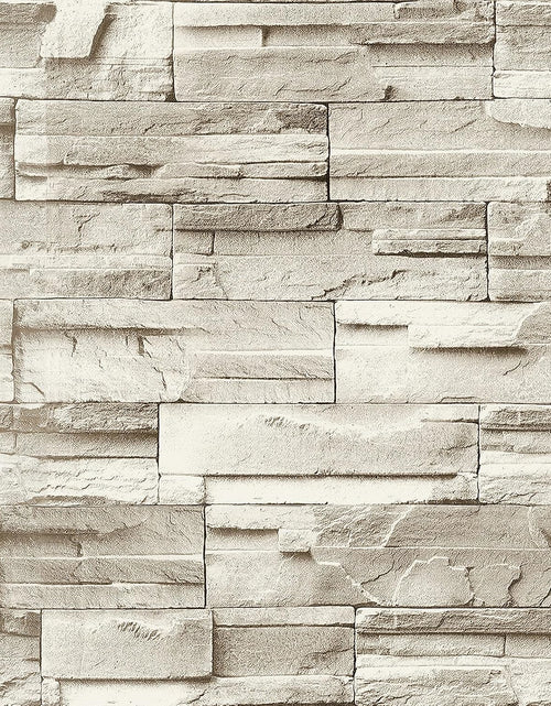 Load image into Gallery viewer, Stone Peel and Stick Wallpaper 17.7inch×118.1inch Brick Peel and Stick Backsplash
