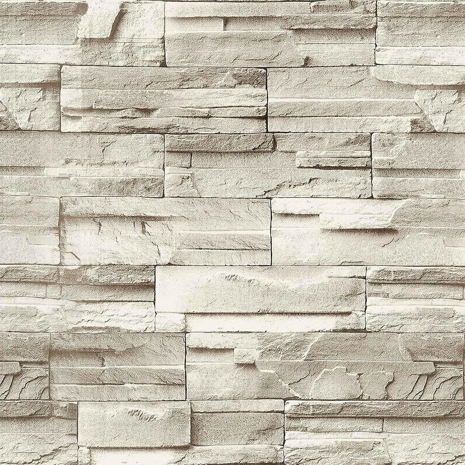 Stone Peel and Stick Wallpaper 17.7inch×118.1inch Brick Peel and Stick Backsplash