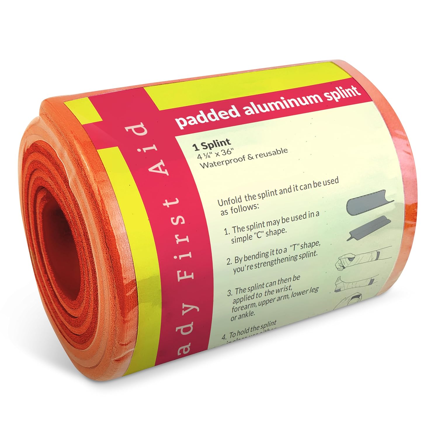 Universal Aluminum Splint, 36 Inch Rolled, 5 Ounce, 1 Pack