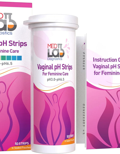 Load image into Gallery viewer, Vaginal ph Test Strips for Women(50 cnt). BV Bacterial Vaginosis and Yeast Infection Test Strips
