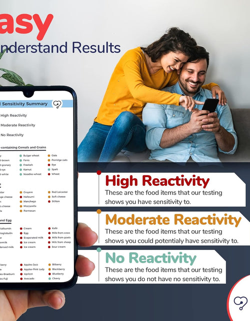 Load image into Gallery viewer, Complete Food Sensitivity Test | Check for 970 Different Intolerances | Easy to Use Home Hair Strand Testing Kit
