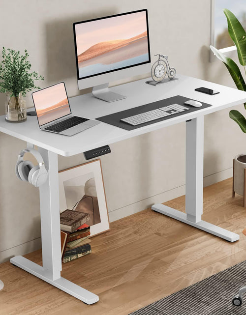 Load image into Gallery viewer, Standing Desk, Adjustable Height Electric Sit Stand Up Down Computer Table, 40x24 Inch, White
