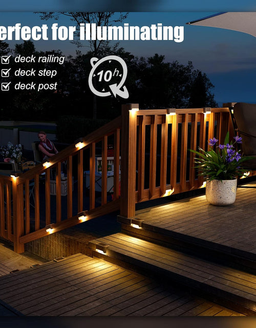 Load image into Gallery viewer, Solar Deck Lights Outdoor 16 Pack, Solar Step Lights Waterproof Led (Warm White)
