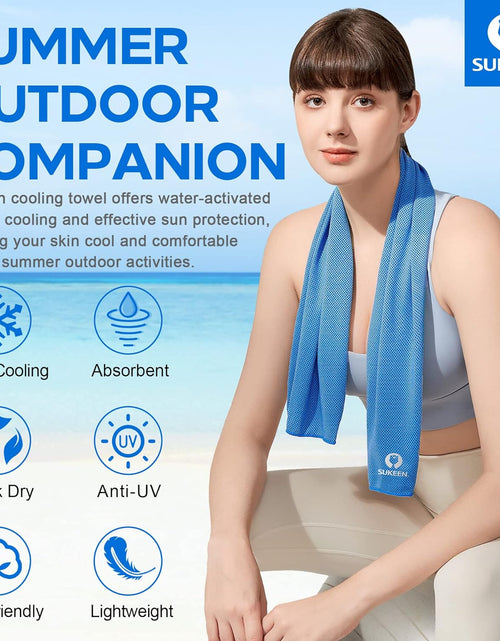 Load image into Gallery viewer, [4 Pack Cooling Towel (40&quot;x12&quot;), Ice Towel, Soft Breathable Chilly Towel
