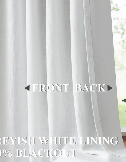 Load image into Gallery viewer, White Pinch Pleated Full Blackout Curtains Thermal Insulated Window Curtains, 2 Panel 40&quot; Wx108 L
