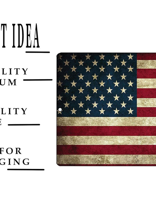 Load image into Gallery viewer, Tactical USA American Flag Metal Tin Sign, 12x8 Inch
