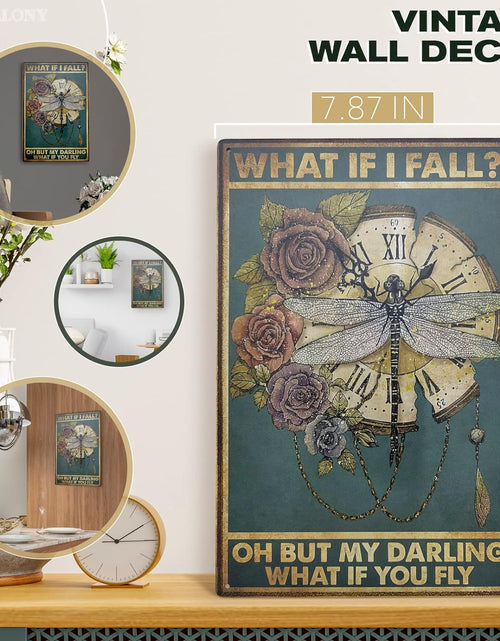 Load image into Gallery viewer, What If I Fall Metal Signs Vintage Wall Art Tin Sign
