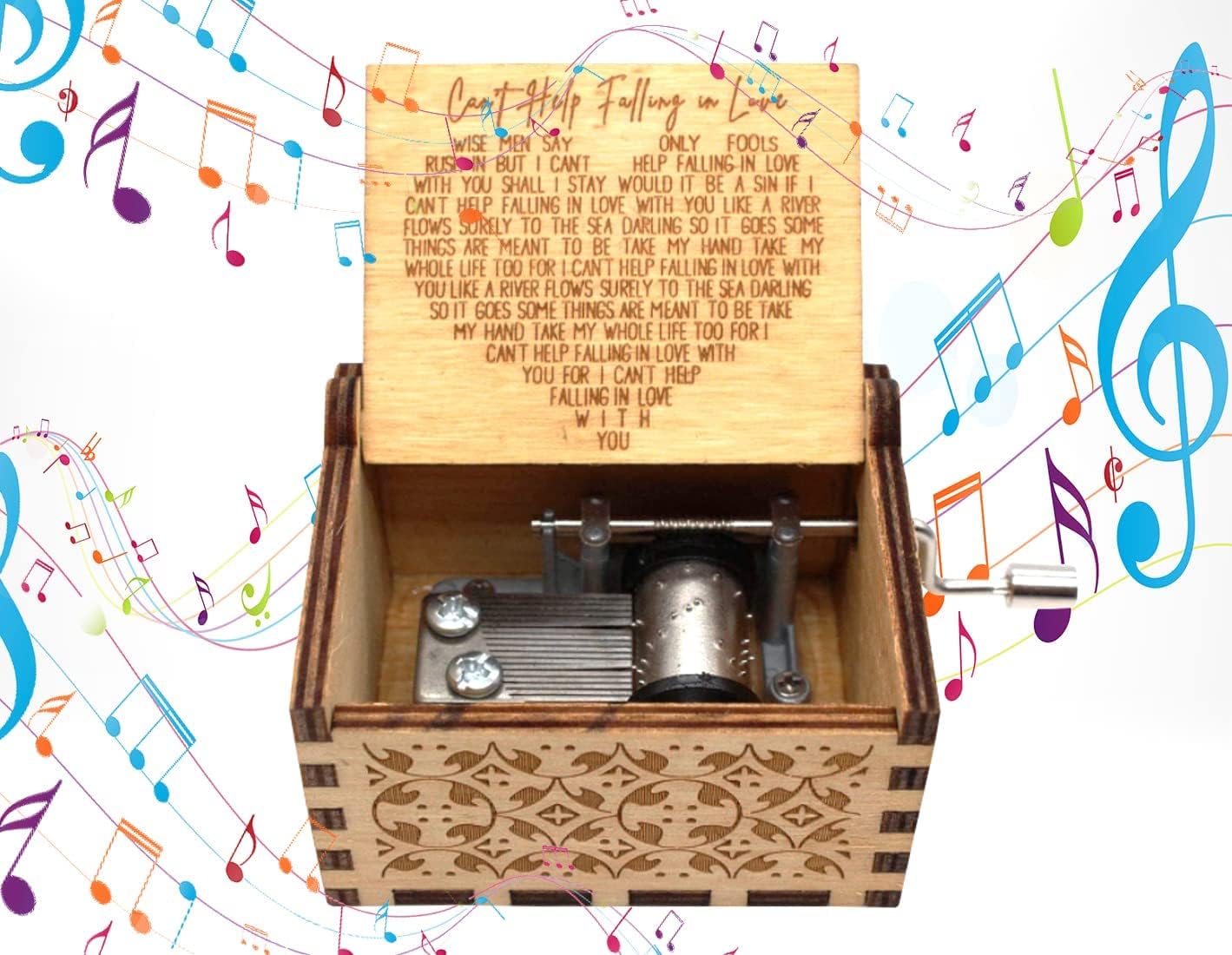 Wooden Music Boxes, Can’t Help Falling in Love Music Box