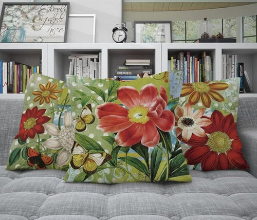 Load image into Gallery viewer, Spring Summer Pillow Covers 18x18, Outdoor Sunflower Pillow Case
