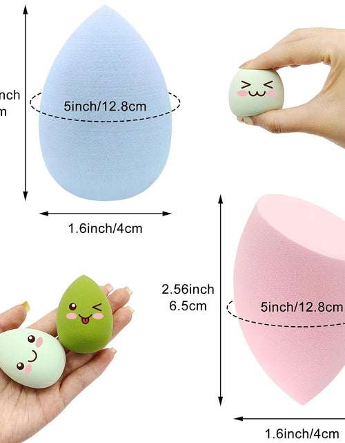 Load image into Gallery viewer, 12 Pieces Professional Makeup Sponge Set,Latex Free Flawless Soft Setting Face Puffs
