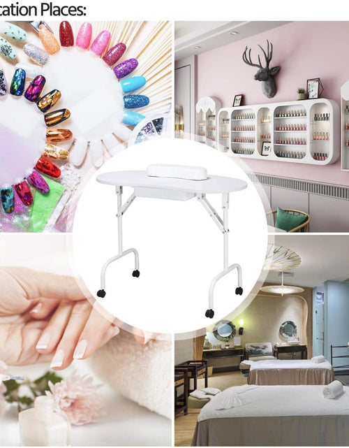 Load image into Gallery viewer, Manicure Nail Table Station - Foldable
