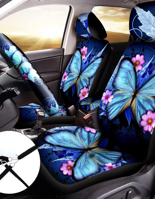 Load image into Gallery viewer, 10Pcs Car Seat Cover For Women Butterfly Car Accessories Women Bright Style.
