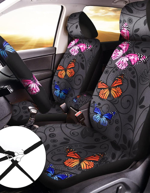 Load image into Gallery viewer, 10 PCS Car Seat Covers for Women Butterfly Car Accessories Women Universal Car Seat Covers
