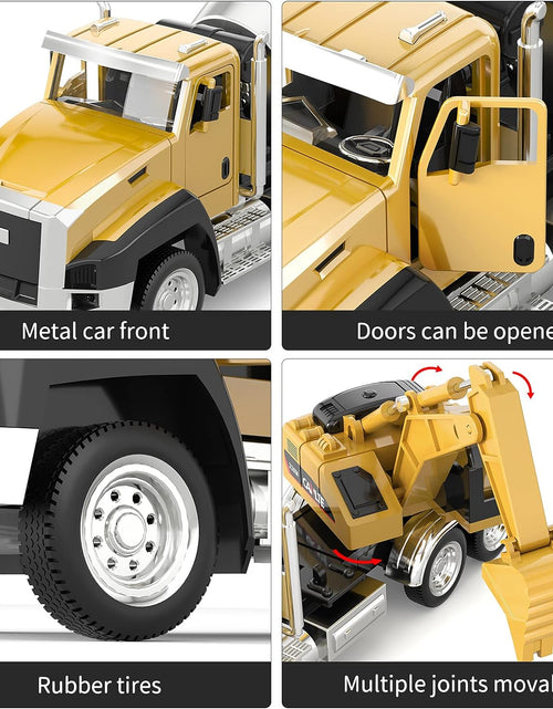 Load image into Gallery viewer, 3 Pack Construction Vehicles Dump Truck Digger Mixer Truck
