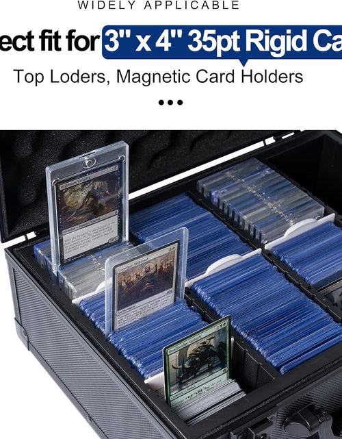 Load image into Gallery viewer, Toploaders Storage Box - Hard Case for 3&quot; x 4&quot; 35pt Rigid Card Holders for Trading Cards &amp; Sports Cards (Fits Top Loaders and Magnetic Card Holders)
