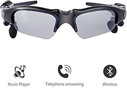 Load image into Gallery viewer, Wireless Bluetooth MP3 Polarized Lenses Music Sunglasses V4.1 Stereo Handfree Headphone for iPhone Samsung Most Smartphone or PC (Black)
