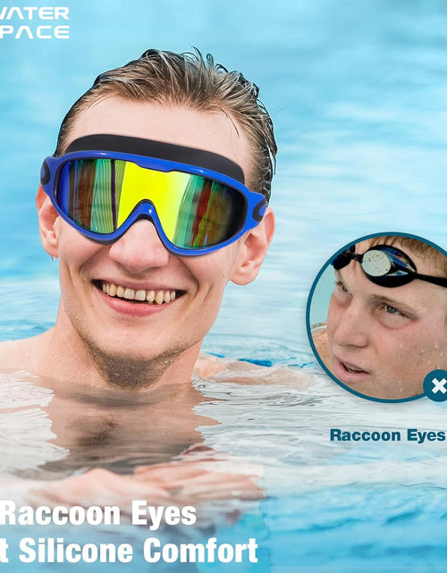 Load image into Gallery viewer, Swim Goggles 2 Pack for Adult Youth, Anti-fog UV Protection No Leaking 180° Wide View Clear Vision Pool
