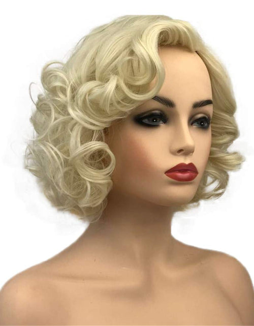 Load image into Gallery viewer, Women Short Curly Wig Synthetic Hair Cosplay Costume
