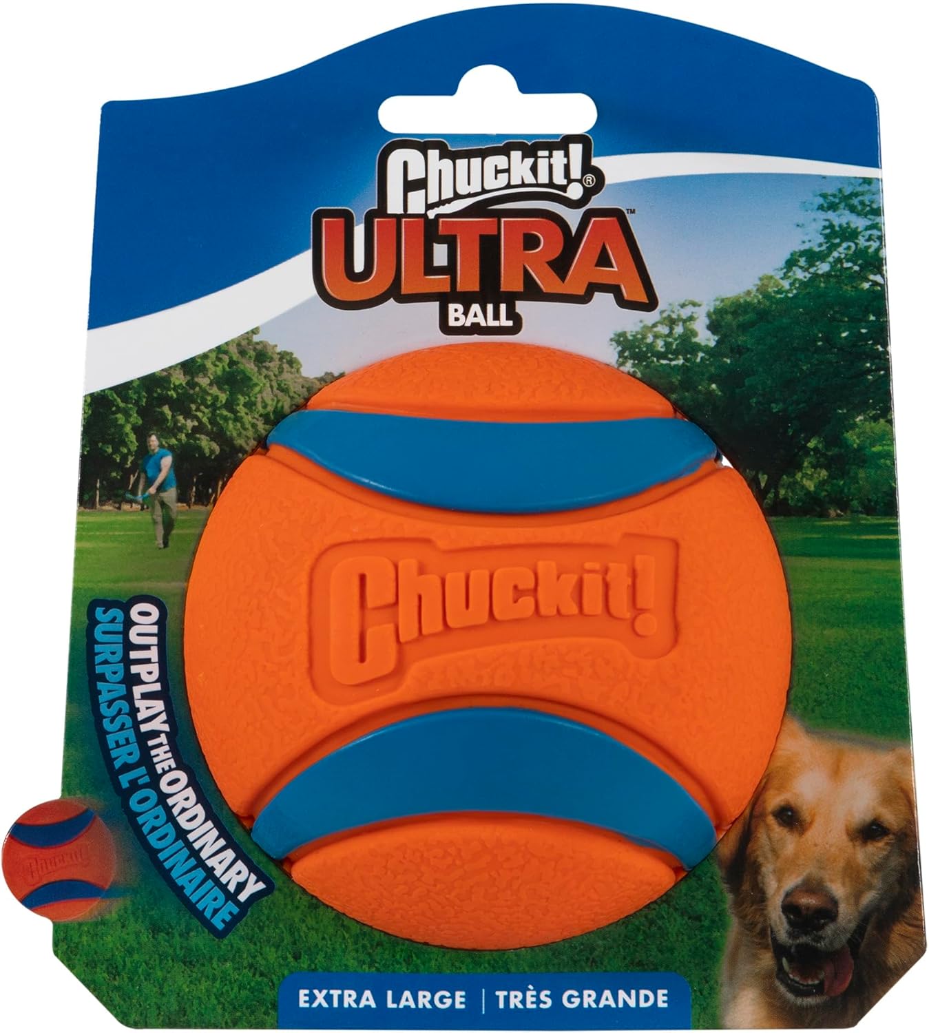 Ultra Ball Dog Toy, XL (3.5 Inch Diameter), Pack of 1, for breeds 100+ lbs