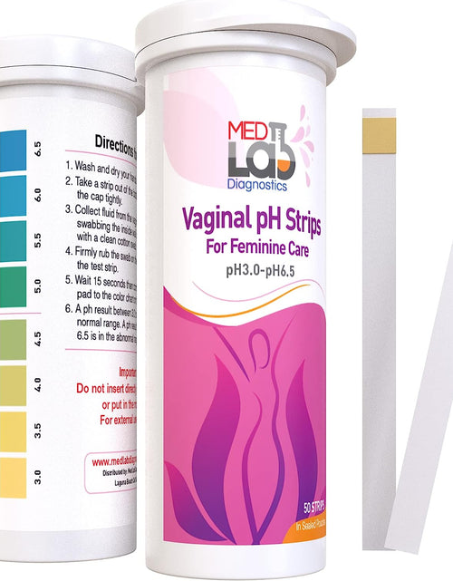 Load image into Gallery viewer, Vaginal ph Test Strips for Women(50 cnt). BV Bacterial Vaginosis and Yeast Infection Test Strips
