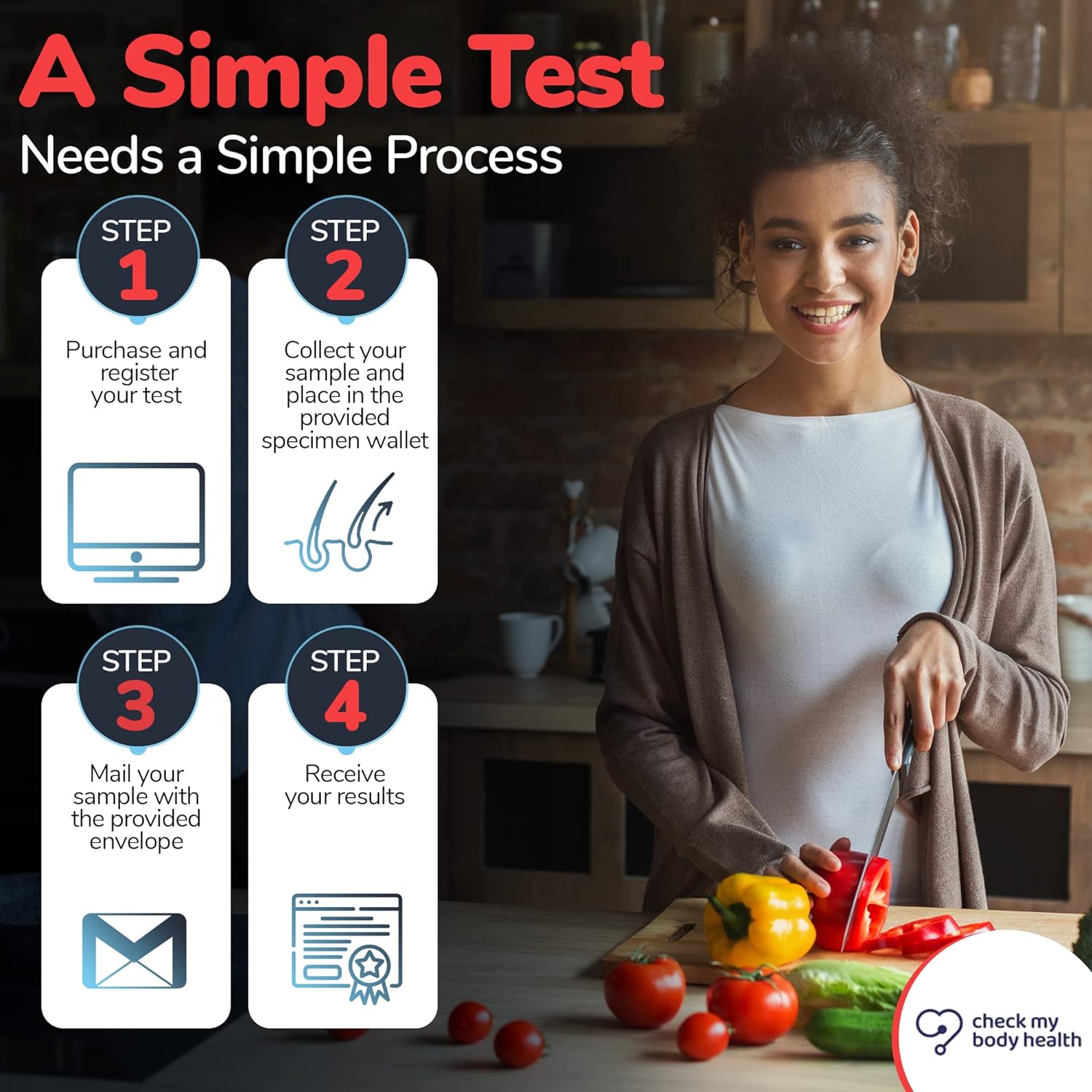 Complete Food Sensitivity Test | Check for 970 Different Intolerances | Easy to Use Home Hair Strand Testing Kit