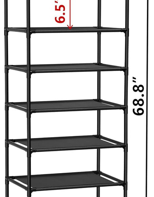 Load image into Gallery viewer, 10 Tiers Shoe Rack 20-25 Pairs Sturdy Shoe Shelf
