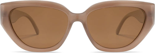 Load image into Gallery viewer, Trendy Cute Cat Eye Polarized Sunglasses for Women Fashion Cateye Womens Sunnies, Brown
