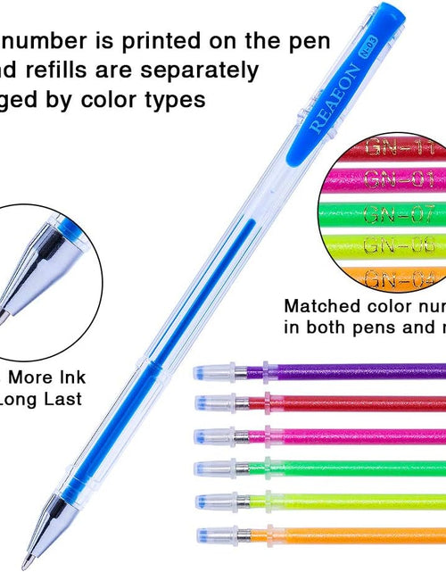 Load image into Gallery viewer, 200 Pack Gel Pen with Case Coloring Books and 100 Refills for Drawing Painting Writing
