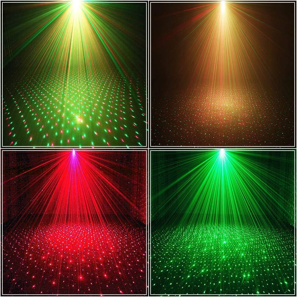 Party Lights | Disco DJ Lights Rave Stage Lighting Projector Effect Sound Activated Flash Strobe