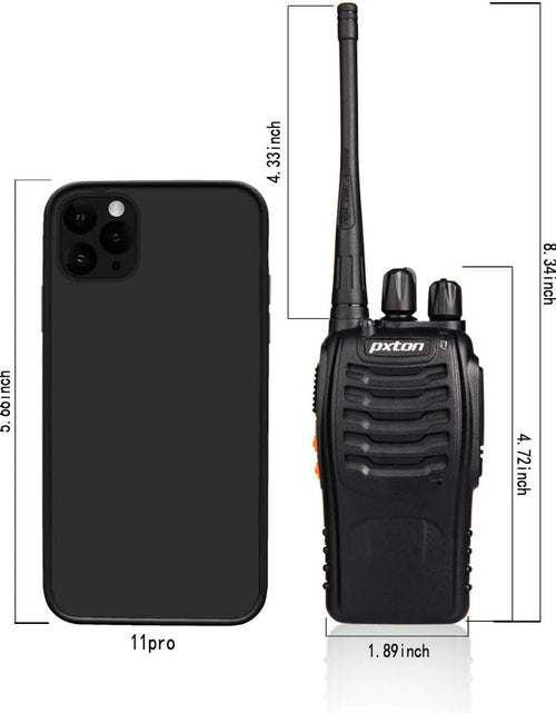 Load image into Gallery viewer, 4 Pack Two Way Radio, Portable Walkie Talkie w/ Earpiece and Flashlight
