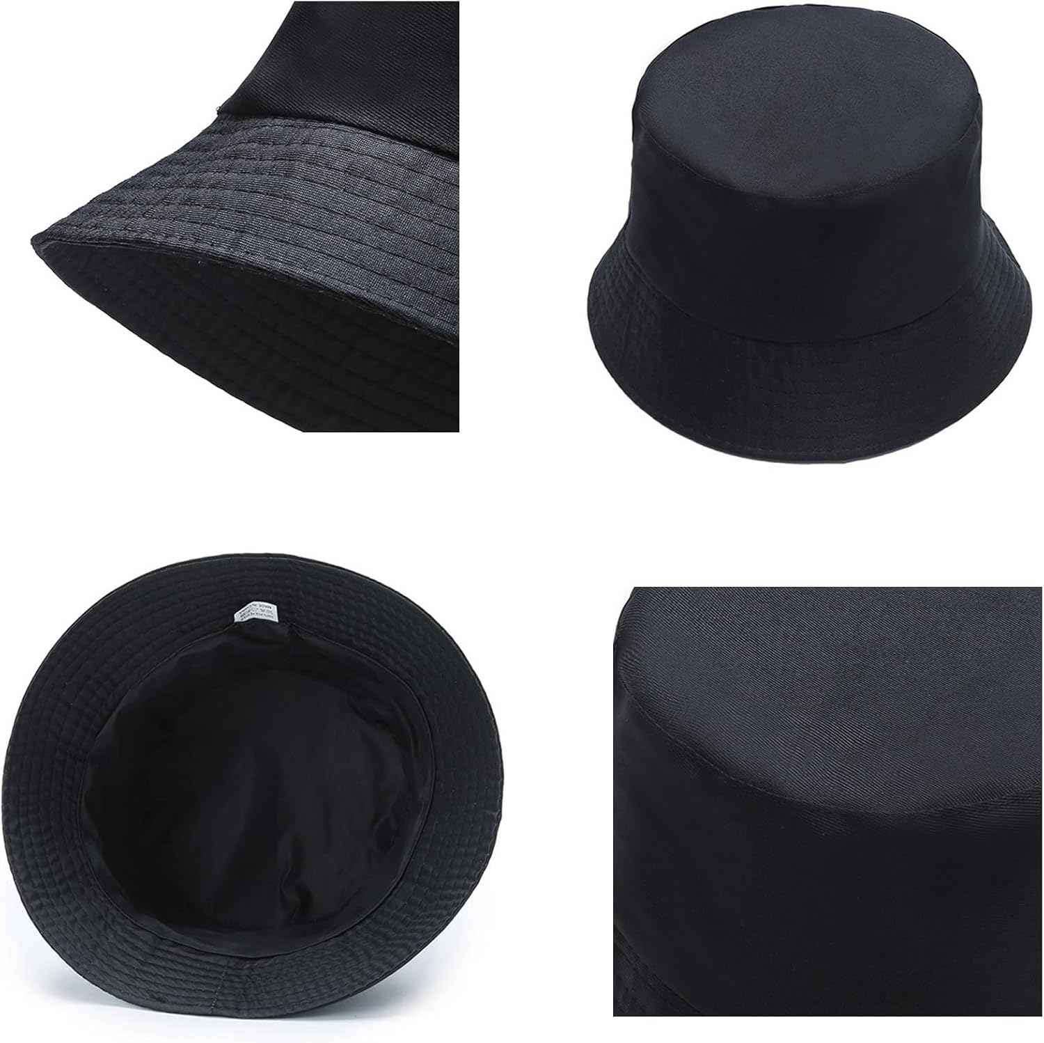 10 Pieces Bucket Hat Foldable Summer Sun Hat Travel Beach Fishing Hat Outdoor Bucket Cap for Women Men Multicolor