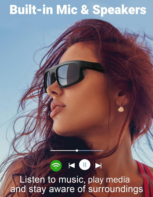 Load image into Gallery viewer, Smart Glasses, Polarized Bluetooth Sunglasses, Built-in Mic &amp; Speakers, Voice Assistant, UV Protection Audio Sun Glass
